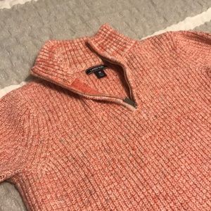 Pink knit tunic sweater
